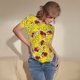 thumbnail image 3 of Fotbe Duck with Star Sunglasses Body de Mujer con Cuello Redondo y Mangas Cortas, Sin Mangas Ajustado, Suave, Cómodo y Básico-Small, 3 of 7