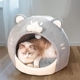 thumbnail image 1 of Cama para gatos Yinane Casa del gato con bola de felpa, 1 of 8