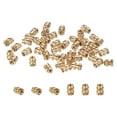 thumbnail image 1 of Uxcell Brass Threaded Insert Metric Knurled Nuts Heat Set Insert for Industrial Projects and Electronics 20 M1.2x2.5x2 mm, 1 of 6
