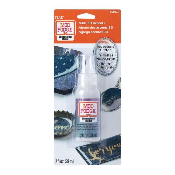 Mod Podge Dimensional Magic, Iridescent Glitter, 2 fl oz