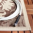 thumbnail image 4 of Safavieh Courtyard Jessie Damask Indoor/Outdoor Area Rug, Chocolate/Natural, 2'7" x 5', 4 of 10