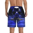 thumbnail image 3 of Kll Steel Skull Men'S Casual Summer Beach Shorts Hawaiian Shorts With Pockets-Large, 3 of 9