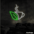 thumbnail image 4 of Craftnamesign Coffee Leaf Neon sign, Coffee Shop Decor, Bedroom Wall Art, 4 of 4