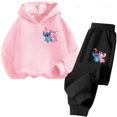 thumbnail image 3 of Sudadera con capucha Aloha Stitch, sudadera de moda, jersey con capucha de anime, dibujos animados, niñas, niños, ropa informal de manga larga, mono de camión Stitch, 3 of 5