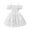 White, variant on Loopsun Girls Summer Dresses, Girls' Summer Sleeveless Ruffled Lace Round Neck Embroidery Mesh Princess Bow Skirt Brown 2-3 Years