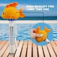 thumbnail image 2 of Termómetro flotante para piscina, termómetro de temperatura del agua con cordón y desayuno para todas las piscinas exteriores e interiores, spas, acuarios, estanques de peces Jacuzzi (corvina amarilla pequeña) Sailing  Electrónica, 2 of 5