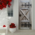thumbnail image 4 of Qholemyo Vintage European Style Wooden Door Wall Stickers Home Wall Decor Wall Decorations Self Adhesive Stickers, 4 of 4
