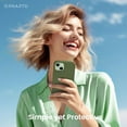 thumbnail image 6 of Compatible with iPhone 15 Plus Case 6.7", Slim Liquid Silicone 3 Layers Full Covered Soft Gel Rubber Cover Protective Phone Case with Anti-Scratch Microfiber Lining-Cedar Green, 6 of 13