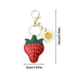 thumbnail image 3 of Linnome 3D Strawberry Shape Pendant Keychain - Exquisite Fruit Bag Charm Accessory for Backpacks, Purses, Crafts and Cute Decoration, 3 of 7