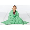 thumbnail image 2 of Abilitations Fleece Weighted Blanket, Large, 11 Pounds, Green, 2 of 4
