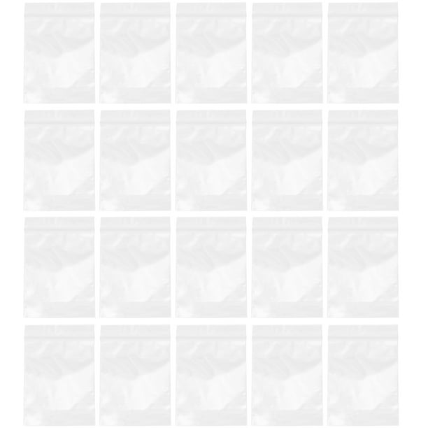 500 bolsas de plástico transparentes con cierre hermético para exhibición y sellado de alimentos (5 x 7 cm).