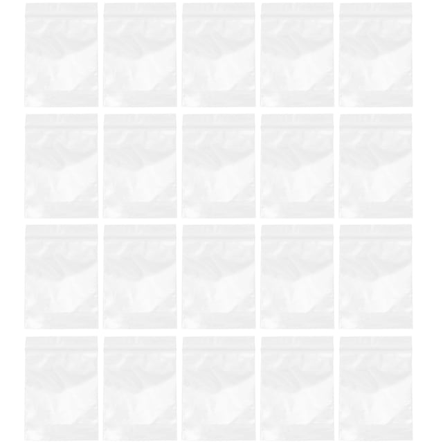 FELTECHELECTR Bolsas de plástico transparentes con cremallera para almacenamiento de alimentos, 500 unidades (5 x 7 cm)