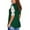Green, variant on Pntutb Women's Lace Short Sleeve V-Neck T-Shirt Loose Casual Summer Tee Tops Special Offers