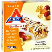 (3 Pack) ATKINS, DAY BREAK BAR,CRNBRY ALMD 5/1.2 OZ EA 1