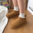 thumbnail image 4 of Botas de nieve para mujer, de algodón, planas, con cabeza grande y combinables, feas, lindas, básicas, de cabeza redonda, cálidas y antideslizantes para niños, 4 of 6