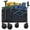 black, variant on Foldable trolley, equipped with wheels, with a load capacity of 220 pounds, a sturdy and durable mini foldable portable van with adjustable handles