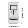 thumbnail image 2 of Stainless Steel Potassium Carbonate Alchemy Symbol Classic Slim Money Clip Credit Card Holder, 2 of 2