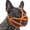 Orange, variant on Nextone French Bulldog Mask, Soft and Breathable Short Nose Dog Mask for Walking, Suitable for Training, Beauty, Nail Trimming, Veterinary Visits