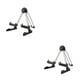 thumbnail image 1 of Yuarrent Soporte para guitarra de piso Soporte plegable universal A-Frame Bajo Cuerda Instrumento Estante Estable Ligero Violines Ukulele Negro 2piezas, 1 of 6