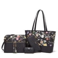 thumbnail image 1 of Bolsos de mano de cuero sintético a la moda para mujer, bolso de hombro, bolso con asa superior, conjunto de 4 Uds., 1 of 5