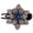 Blue, variant on Anti-slip Tooth Temperament Exquisite Hair Clip Shining Rhinestone Elegant Flower Decor Hairpin Hair Accessories