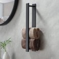 thumbnail image 1 of Toalleros de baño, solución que ahorra espacio, fácil de instalar, acero inoxidable duradero, autoadhesivos para superficies lisas, 1 of 6
