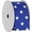 Blue, variant on Grosgrain Dots Ribbon by Threadart 3/8" (0.38") - 10 Yards - Black - Printed White Dot Pattern - For Bows, Decorations, Hair Clips, and More - 3/8" Black 030
