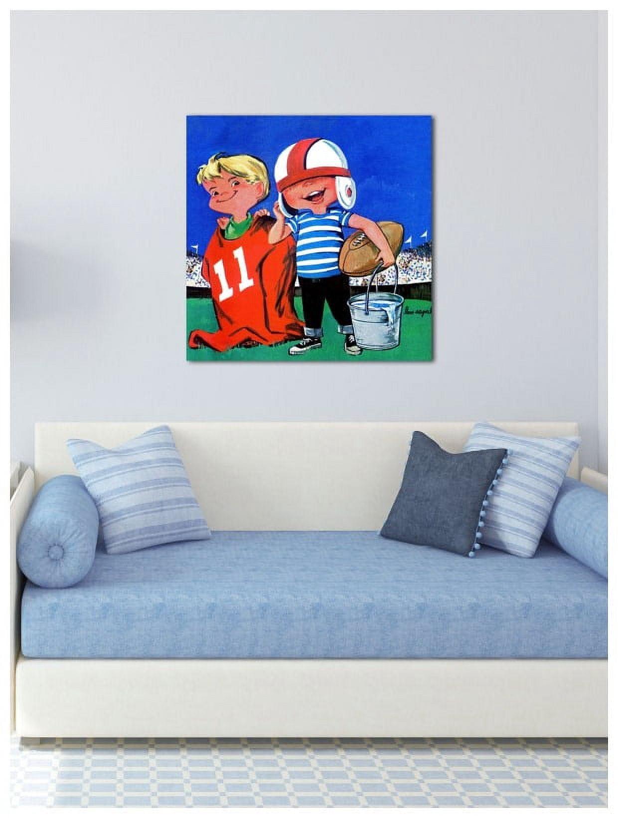 Marmont Hill "Rugby Players II" by Curtis Painting Print on Canvas