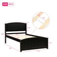 thumbnail image 5 of Cfowner Solid Wood Platform Beds with Headboard, Footboard and Wood Slat Support, 5 of 5