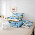 thumbnail image 6 of jejeloiu Funny Duck 7-Piece Twin Bedding Sets,Navigation Theme Bedding Comforter Set,Blue Fish Stars Sheet Sets For Boys Teens,Ultra Soft Home Decor Reversible, 6 of 8