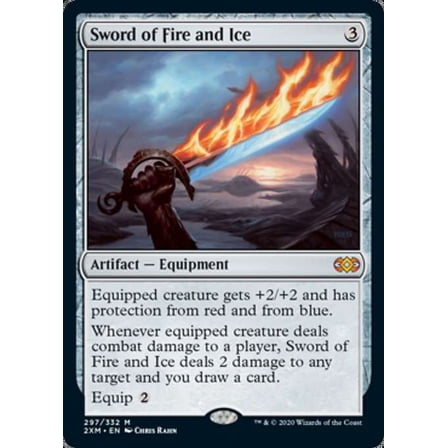 MtG Double Masters Sword of Fire and Ice (Foil)