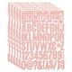 thumbnail image 1 of Kit de letras y números de vinilo Uxcell, calcomanías autoadhesivas para buzón, señal en rosa, 612 piezas, 6 hojas, 1 of 6