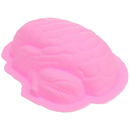

NUOLUX 1 Pc Brain Shaped Halloween Cake Mould Baking Tools (Pink)