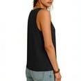 thumbnail image 5 of Womens Ruched Tank Tops, Sleeveless Shirts for Women Summer Casual Vintage Solid Color Scoop Neck Tanks Dressy Blouses, 5 of 6