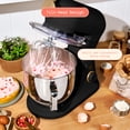 thumbnail image 4 of Beautiful 6 Qt Tilt-Head Stand Mixer with Dough Hook, Flat Beater, Balloon Whisk, Pastry Beater & Slicer/Shredder Set, Black Sesame by Drew Barrymore, 4 of 17