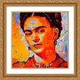 thumbnail image 2 of Stephen Chambers 26x26 Gold Ornate Wood Framed With Double Matting Wall Art Titled - Frida 7, 2 of 6
