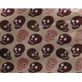 thumbnail image 4 of oneOone Georgette Viscose Tan Fabric Skull Craft Projects Decor Fabric Printed By The Yard 42 Inch Wide, 4 of 4