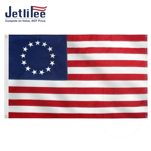 American Flag 3x5 Feet Flag - Oxford Nylon Flag Vivid Color - Brass Grommets and 4 Stitch Hemming USA Flag American Flag
