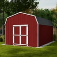 thumbnail image 3 of Little Cottage Co. 12x18 Value Gambrel Barn with 6 ft. Sidewalls, Outdoor Wood Storage Shed Do-It-Yourself Precut Kit, 3 of 13