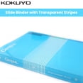 thumbnail image 2 of KOKUYO Campus B5 Slide Binder Notebook with 5 Tab Dividers, PP Cover, 26 Hole, 100 Sheets Capacity, Light Blue, Japan Import, 2 of 5