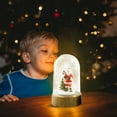 thumbnail image 2 of Musical Christmas Snow Globes Lighted with Timer 8 Songs Santa Making Coffee Shop Snowglobe USB/Battery Operated Swirling Glitter Christmas Decorations Home Decor for Kid Adult, 2 of 7