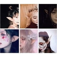 thumbnail image 4 of Pares de orejas de elfo de hada Pixie, elfo de hada de látex, orejas de cosplay para Halloween, Navidad, cosplay, cualquier fiesta temática, 4 of 5