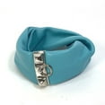 thumbnail image 1 of Pre-Owned HERMES Medor Torsade Petit H Bracelet, Leather, Women's, Light Blue (Good), 1 of 9