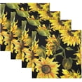 thumbnail image 5 of GZHJMY Watercolor Sunflowers Cloth Napkins Washable Napkin for Dinner Table Decorative for Home Dinner Restaurant Parties 20 Inch 4 Pack Decorative Washcloths, 5 of 7