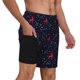 thumbnail image 2 of Balery Christmas Deer Bañador para hombre, shorts de playa de secado rápido con entrepierna y forro de compresión-XX-Large, 2 of 6