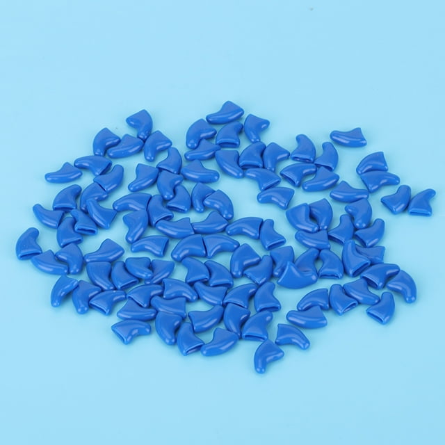 Cubierta Suave Para Ununas de Gato, Protector Seguro para Garras y Cubas Decorativas, 100 UDS., XS-L Gris Azul para Gatos