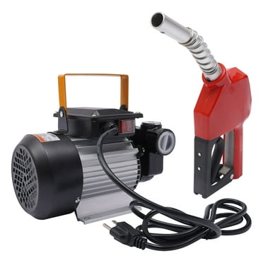 Electric Oil Transfer Pump 110V AC 16GPM Diesel Oil Fuel Transfer Pump Kit Electric Self-Priming with Nozzle