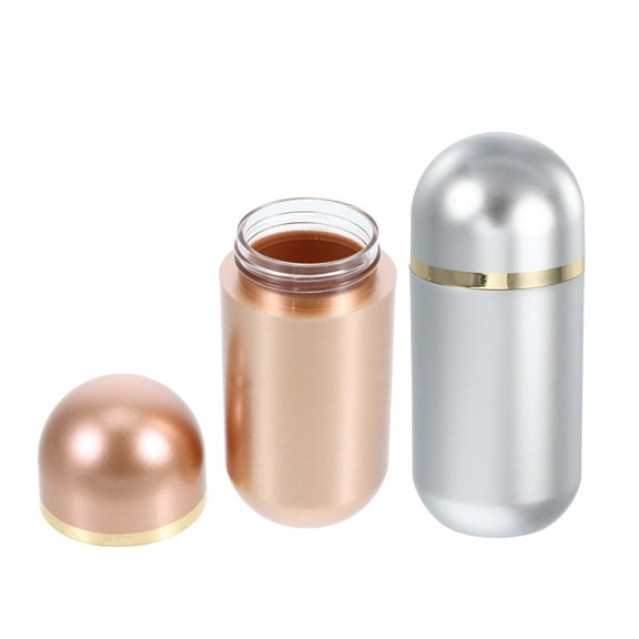 NICEXMAS 2Pcs Small Plastic Pill Bottles with Tight Seal for Medicine Supplement Storage Assorted