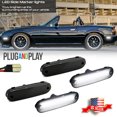 thumbnail image 1 of GTINTHEBOX 4x Smoke Front + Rear White LED Side Marker Light FOR MAZDA MX-5 MIATA 1990-2005, 1 of 11