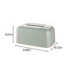 thumbnail image 3 of Dispensador automático de pañuelos con resorte y compartimento de almacenamiento - 21,5 x 11,5 x 11,2 cm. Dispensador multifuncional de PVC para el hogar, la oficina y hoteles. Base antideslizante, 3 of 6